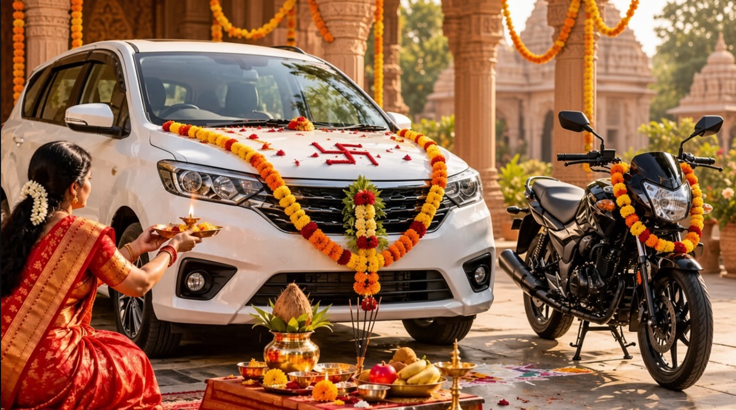 Dussehra 2026: Vehicle Puja Draws Devotees To Durga Puja Pandals Across Bhubaneswar